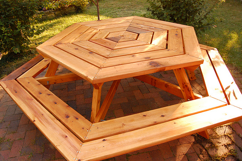 6 Sided Picnic Table Plans PDF Woodworking