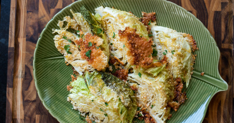 Parmesan-crusted Roasted Cabbage